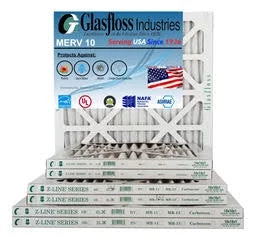 '- x Air USA 10 inch) Made -Qty:12 in Furnace Glasfloss - Filter 23.5x7/8 dimension: - 20x24x1 MERV 19.5 (Actual