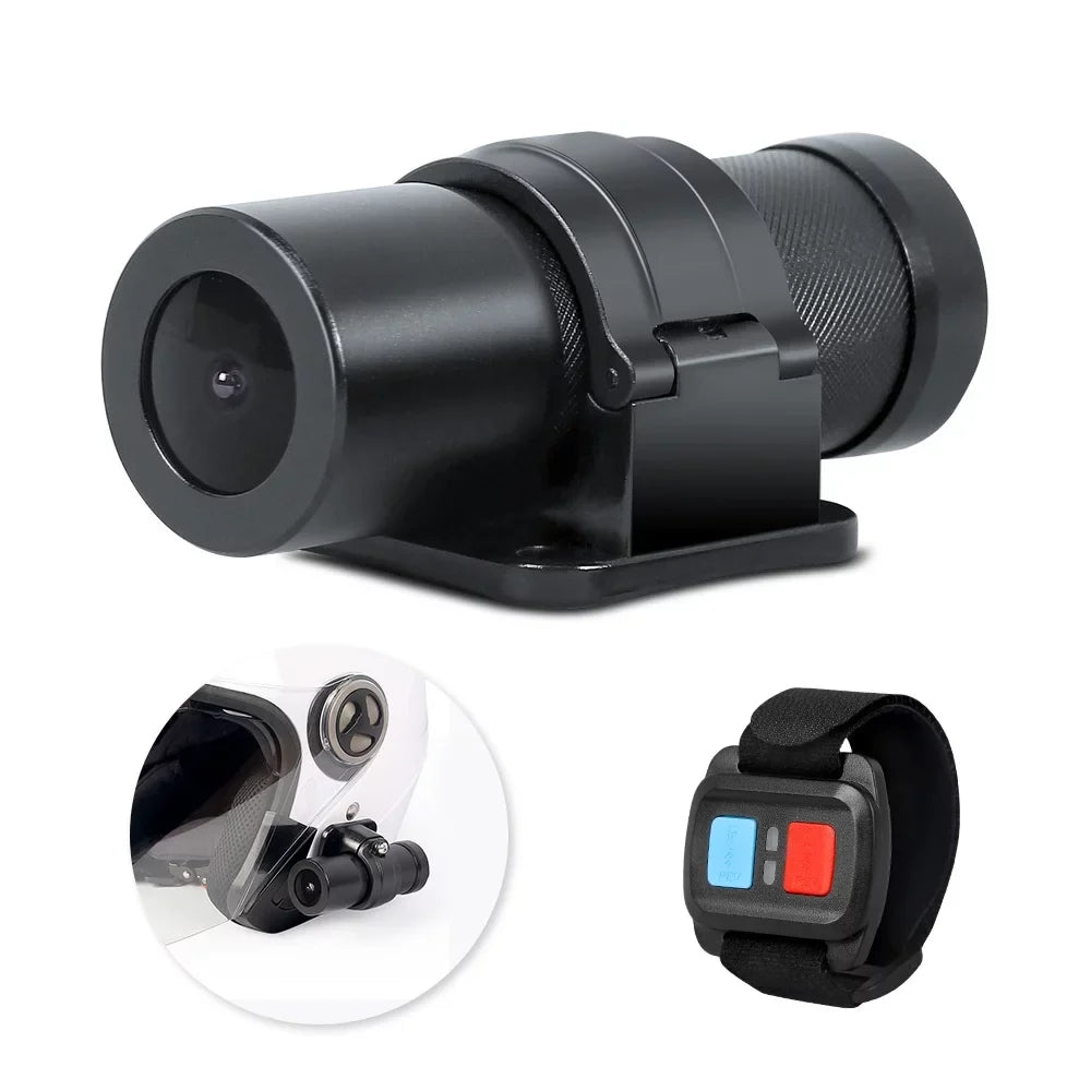 Action Helmet VSYSTO Wide Camera DVR, Angle Portable Vision with Remote WiFi Waterproof 150° HD Lens Night Recording, Camera G-Sensor Loop 1080P Camera Bicycle Control,
