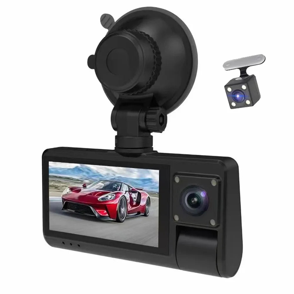 Camera, Angle Rearview - Connectivity Touch Driving Recorder WiFi Dash Recording, with Video Safety Screen Auto Mirror Cam - Clear Wide 3-in-1