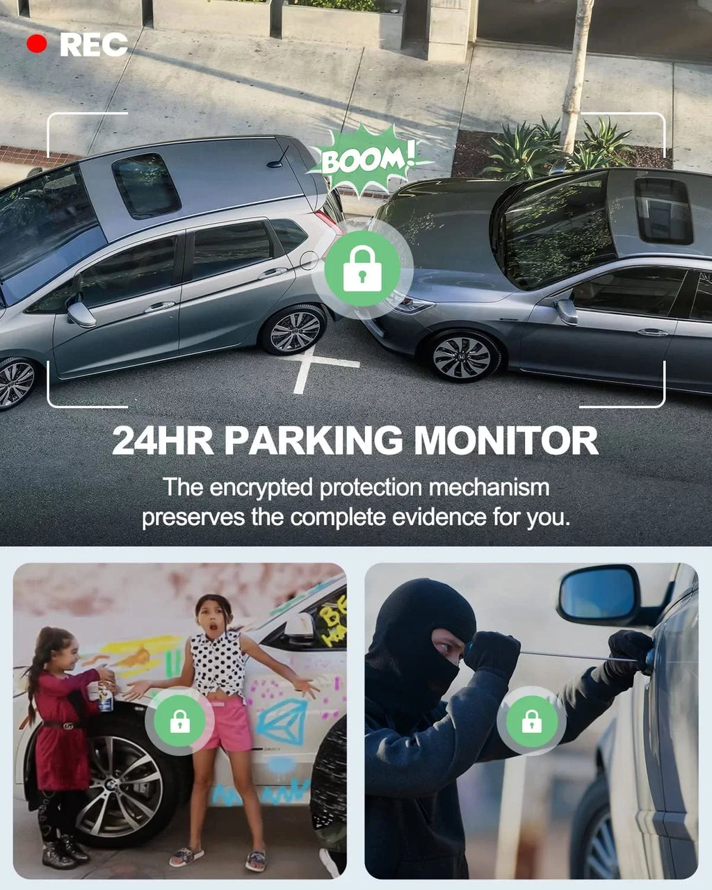 Max Dash Cam, 3.16" 4K G-Sensor, Support Dash Mount, with Night UHD Cars Monitor, Yeecore GPS, Parking WDR, 2160P, Camera Vision, LCD, with for Portable Magnetic Car Camera 256GB Dash WiFi Front Cam