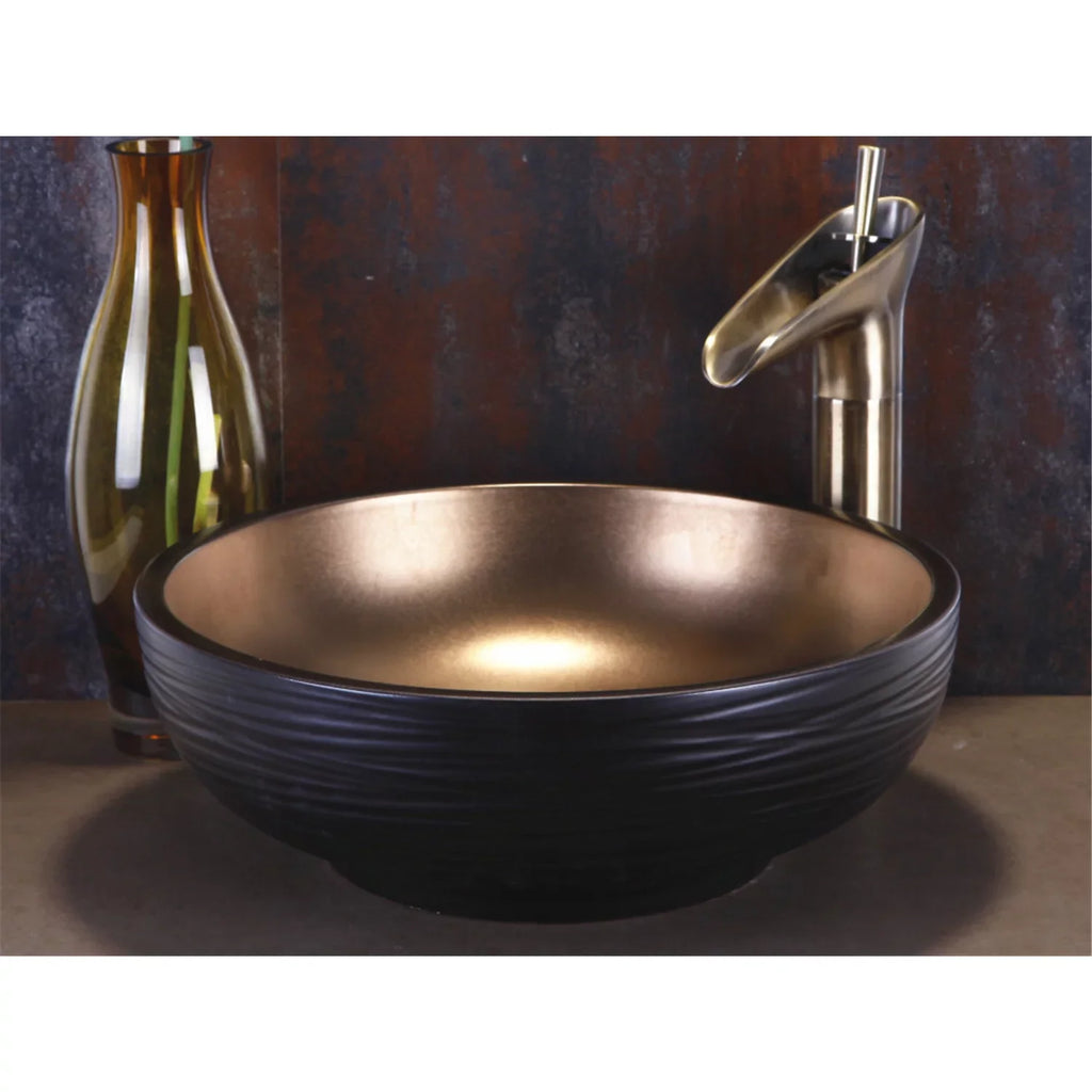 Dawn Vessel Sink Circular Ceramic USA Bathroom