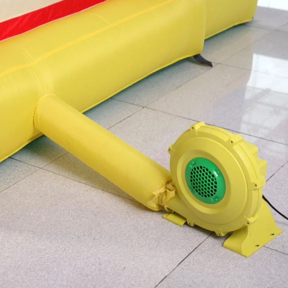 and Green Bounce Yellow - for Slides, liquid Portable Pump Indoor Inflatable Blower, Safe, exterior Air Castle, 450W Fan