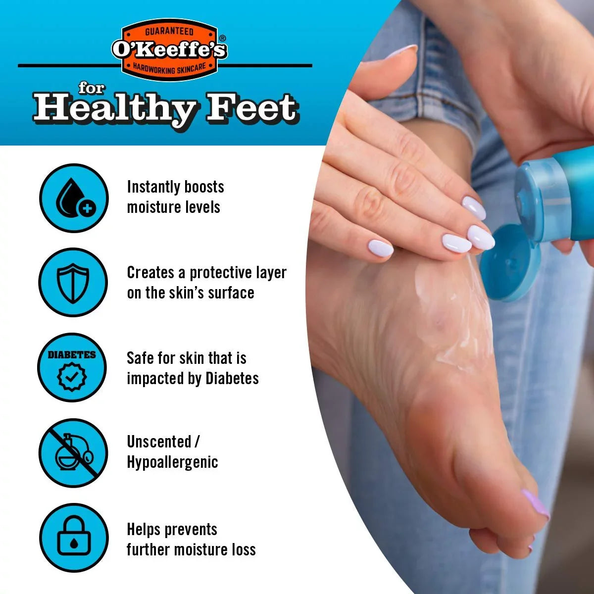 Pack OKeeffes 6 Healthy Feet 91g Jar