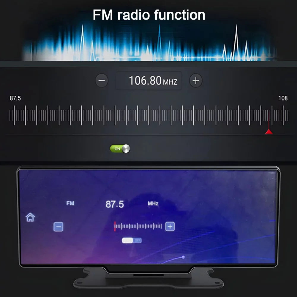 10.26in Auto APP Car Mobilephone Docooler Car Multi-language Video Multi- AUX Car Camcorder Car Camera Control Console BT Camera Rearview Car Recorder