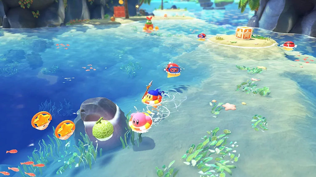 Cloth Cleaning with Screen Forgotten and Nintendo Land - Switch Kirby the