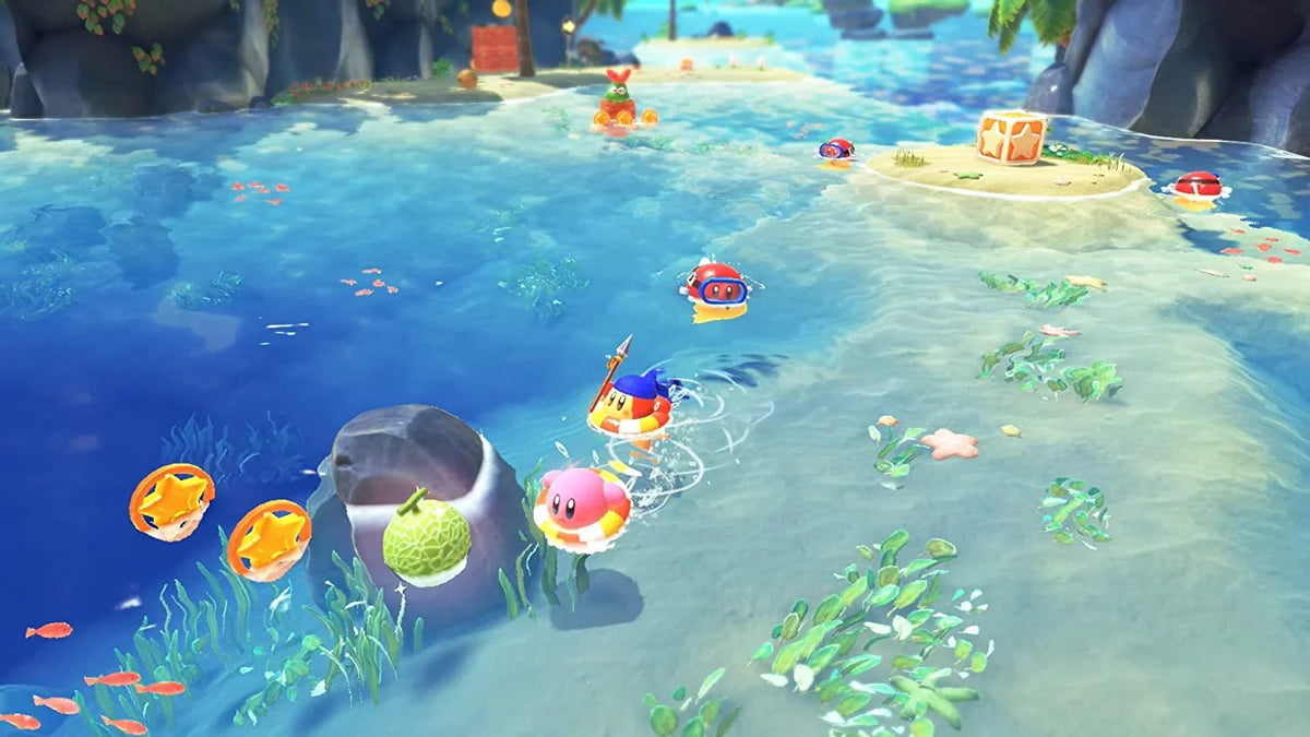 Cloth Cleaning with Screen Forgotten and Nintendo Land - Switch Kirby the