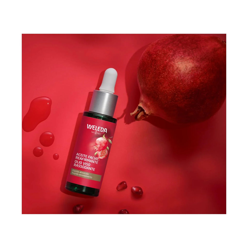 With Rich Plant And Aloe Extract Plumping Ounce, Moisturizer Oil, Care 1 Face Weleda Vera Fluid Pomegranate