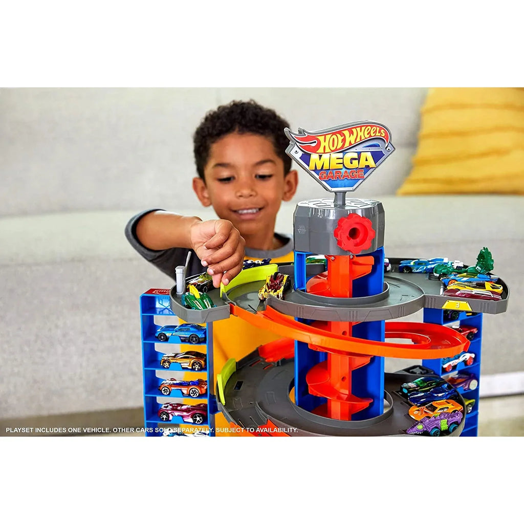 Storage Mega 4+ City Hot Playset with Garage for Cars, Wheels Over Ages 60