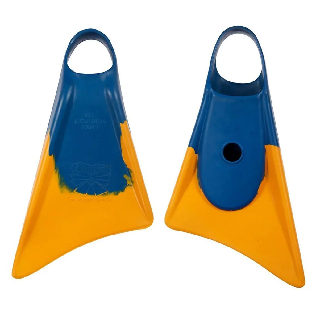 Makappuu Medium Adult Churchill Blue/Orange, Fins, Swim Floating Unisex Rubber