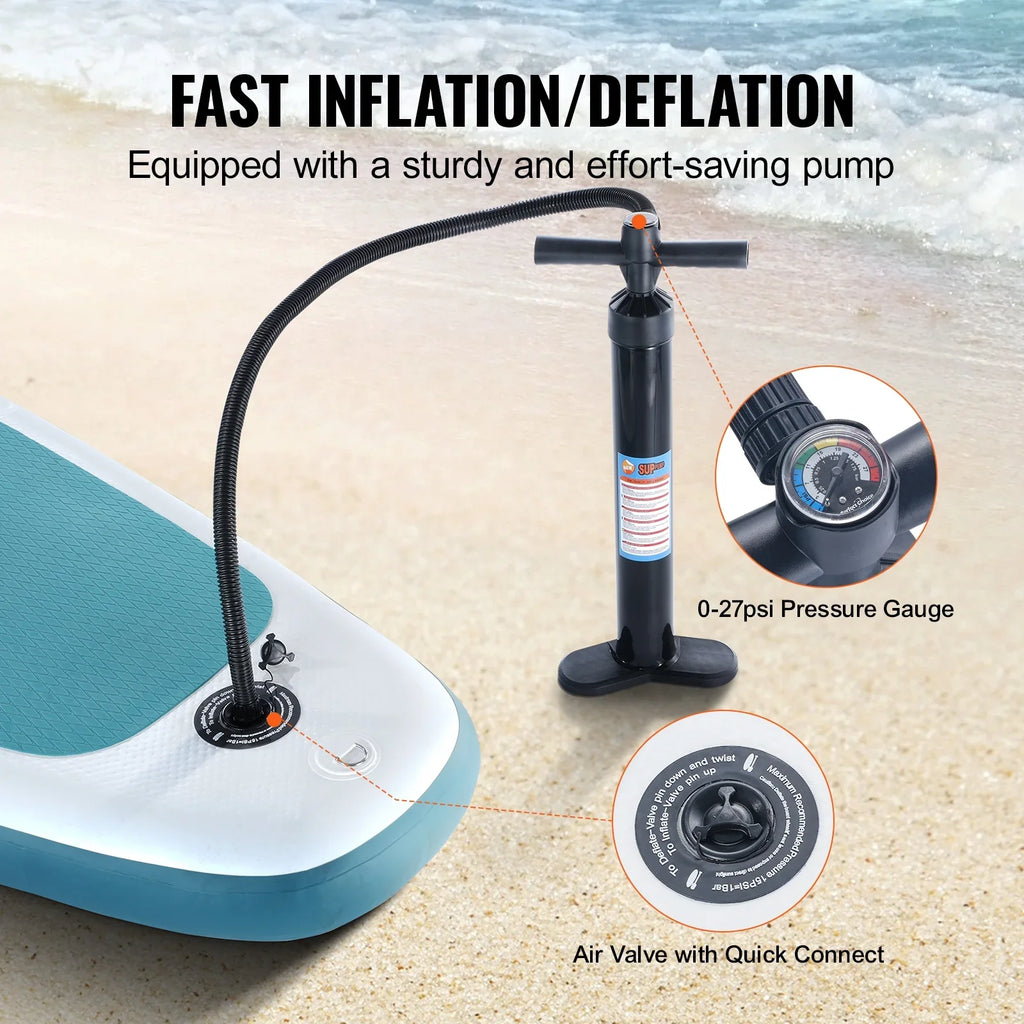 with 11' Paddle Board Paddle Up Inflatable Board Sup Stand Accessory SKYSHALO Surf