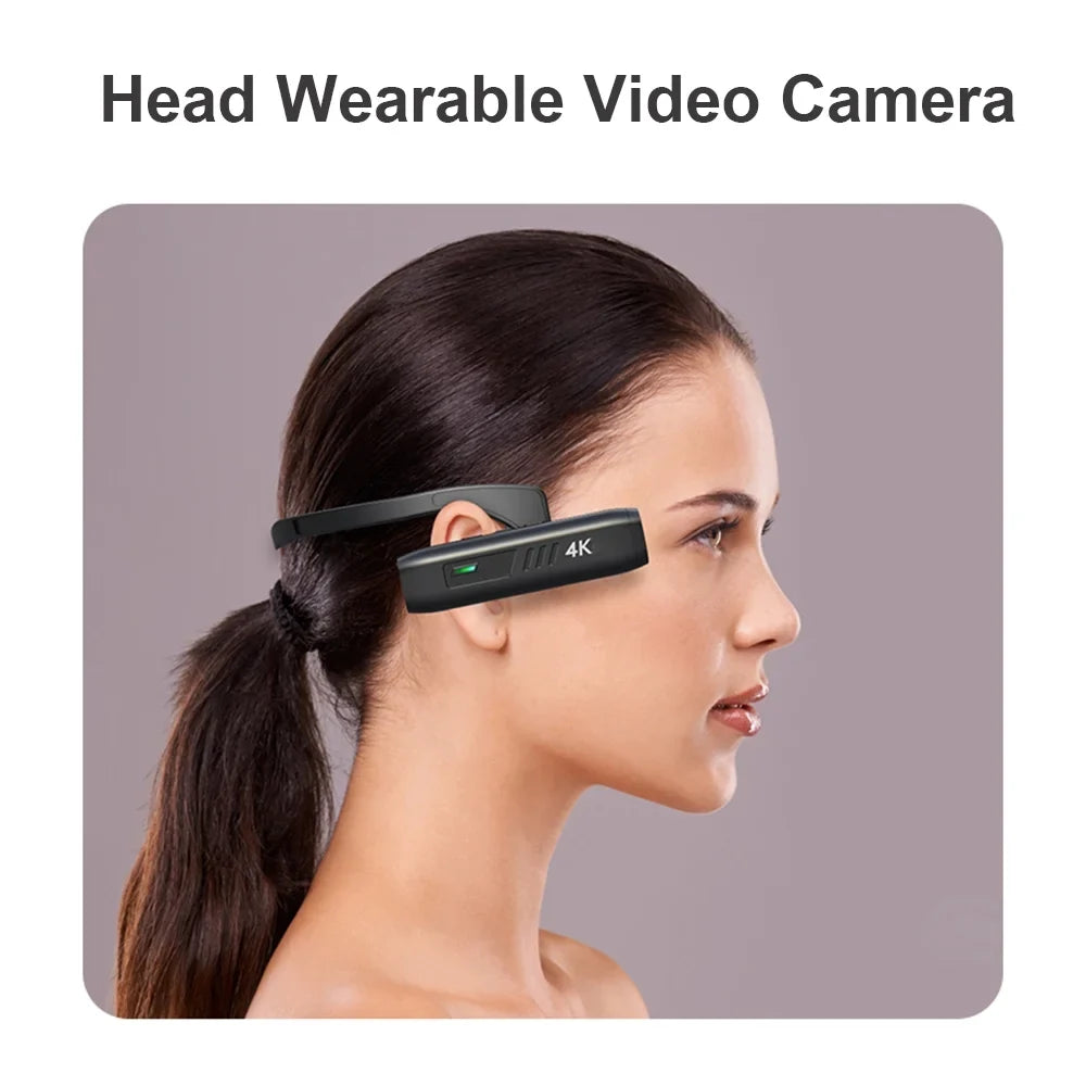 APP Vlog Camera Video Lens, WiFi Camera Sport Radirus-2 Video with for Camcorder, 120°Wide 4K Recording Angle Control