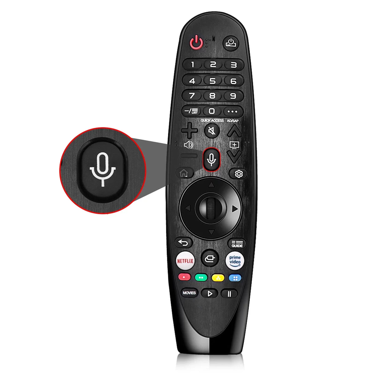 Voice Prime OLED Replacement Pointer Video Keys, QNED Netflix 8K Control Remote /Alexa, 4K Hot AN-MR20GA Function NanoCell and New with LG UHD for Models Magic