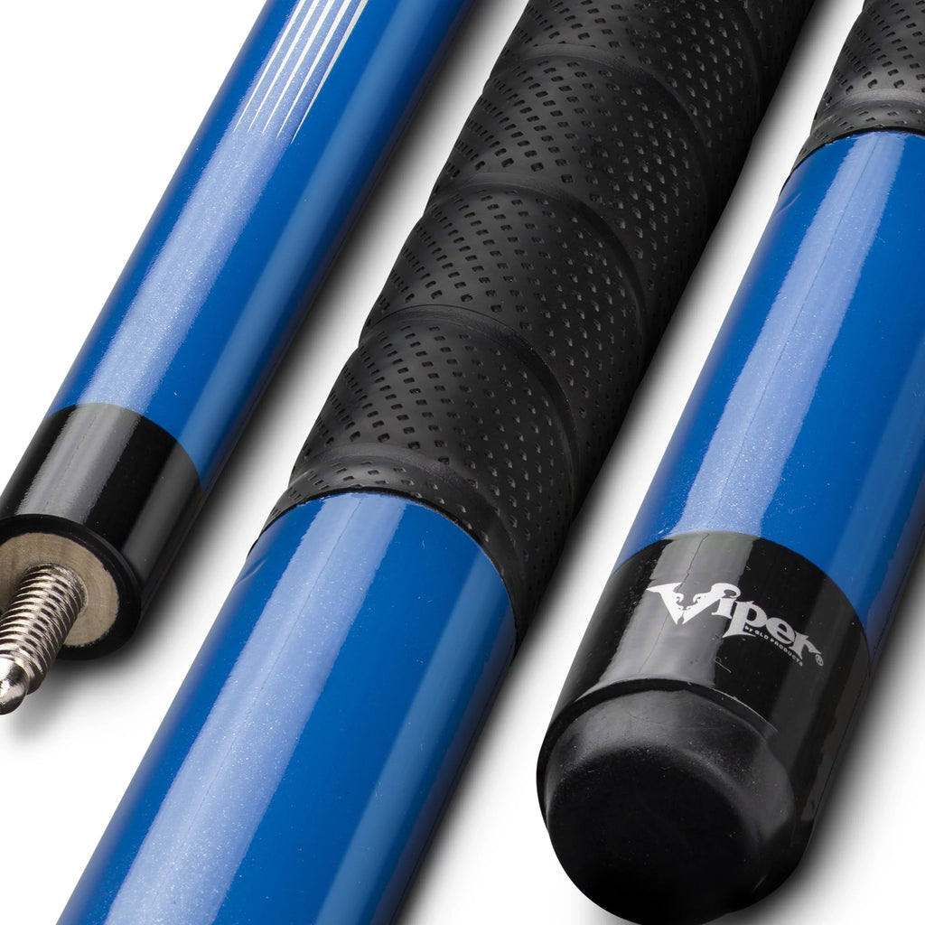 Ounce Grip Viper Pro 2 58" Cue, 21 Sure Blue, Billiard/Pool Piece,