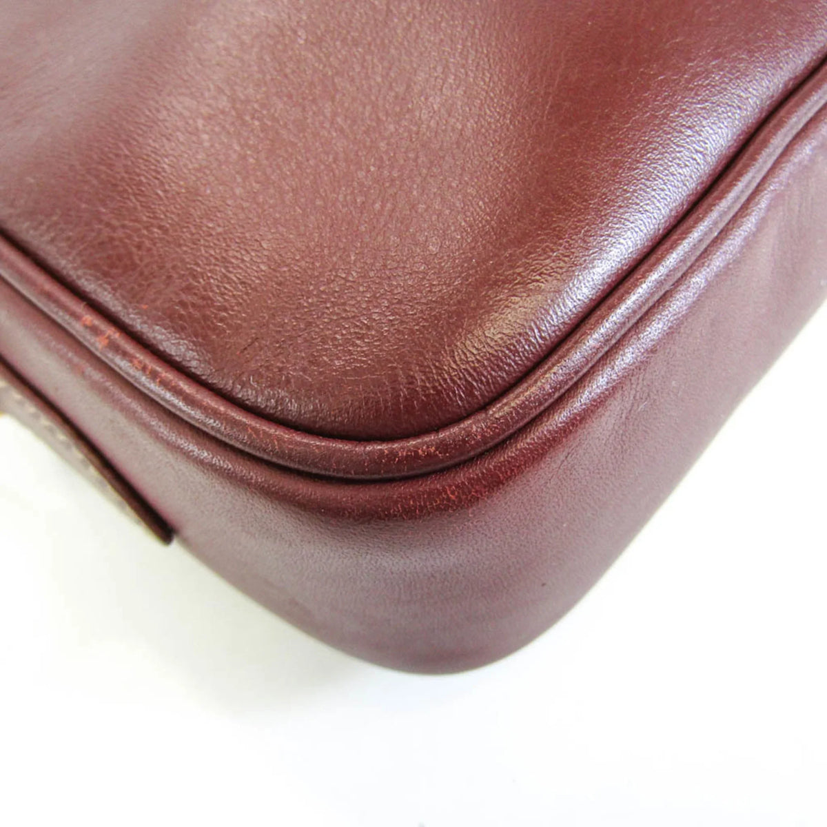 Women's Bag Must Pre-Owned Leather (Good) Shoulder Cartier Bordeaux