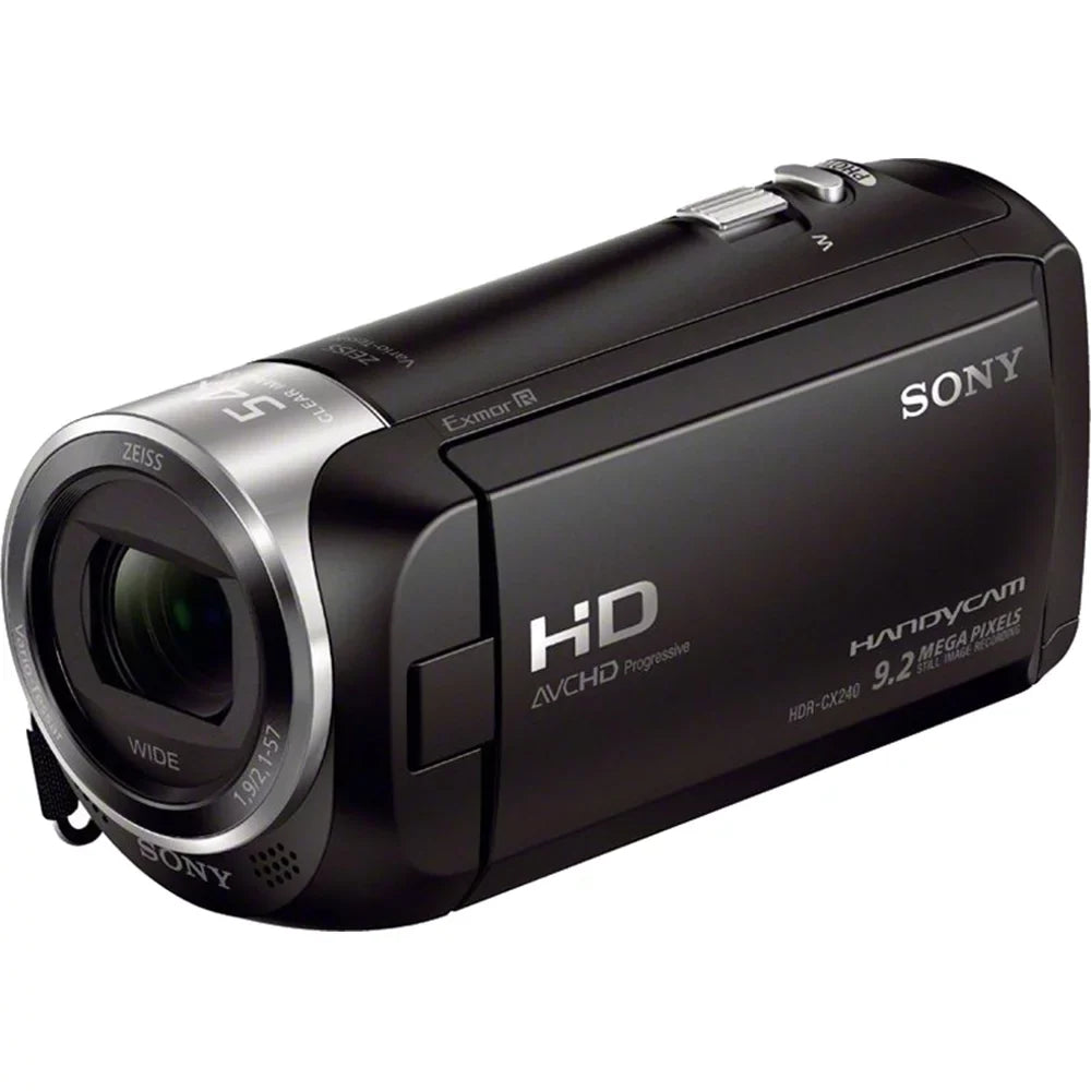 HD Camcorder More Charger HDRCX405 Recording Video with HDMI Tripod Battery SD Card Mini Handycam 32GB Memory Bundle Cable Spare and Case Micro Travel