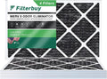 Air with Pleated Furnace MERV Eliminator HVAC Odor Carbon (4-Pack) Activated Filters 14x24x1 AC 8 Filterbuy