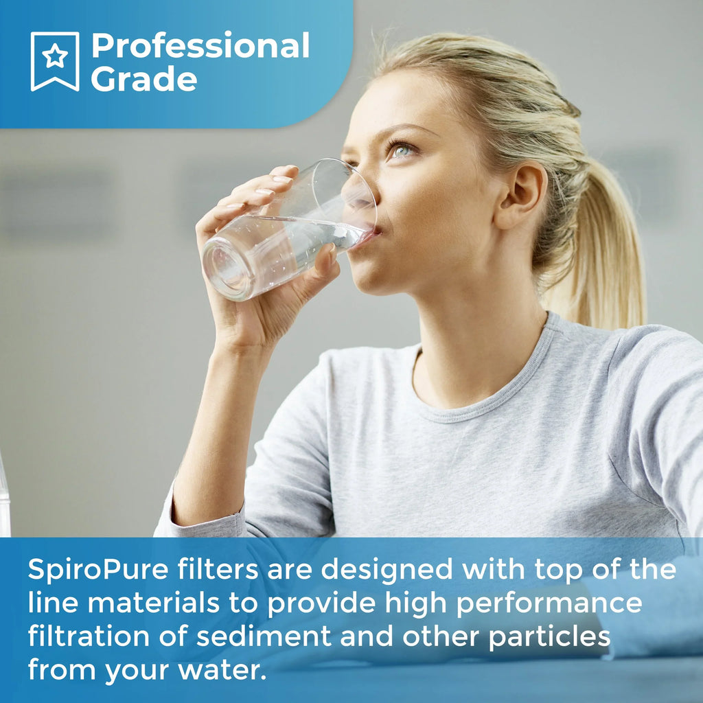 SpiroPure SWC-25-20100 String-Wound Filter Polypropylene Cartridge Sediment (Case of 100 liquid Micron SP-CW100-20 20) 20x2.5
