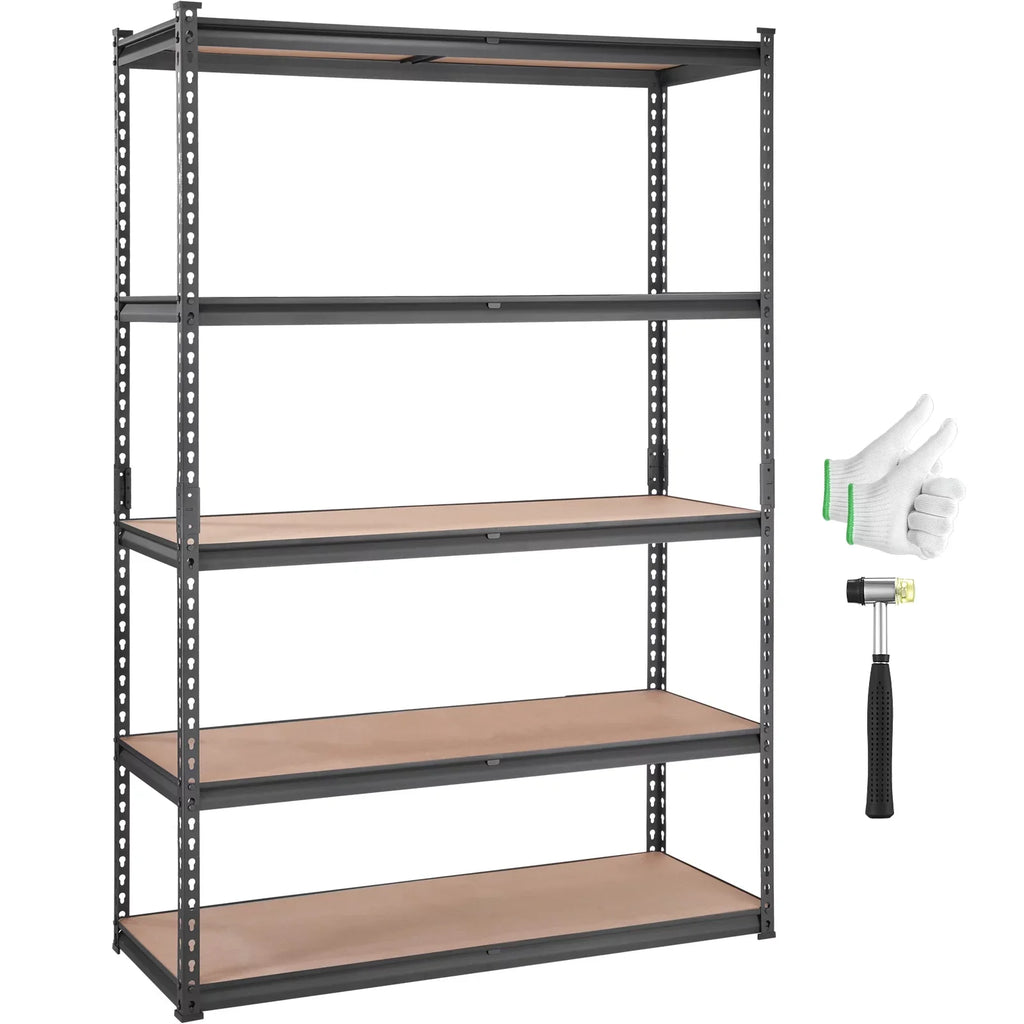 72 18 lbs x D in. Rack 2000 Storage Storage H ,Garage x 48 in. 5-Tier BENTISM in. W Shelving Load Adjustable Unit