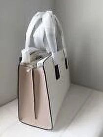 Comparts 3 Satchel Bag Leather KATE Warm Blush Perry SPADE Beige Purse NWT KB673