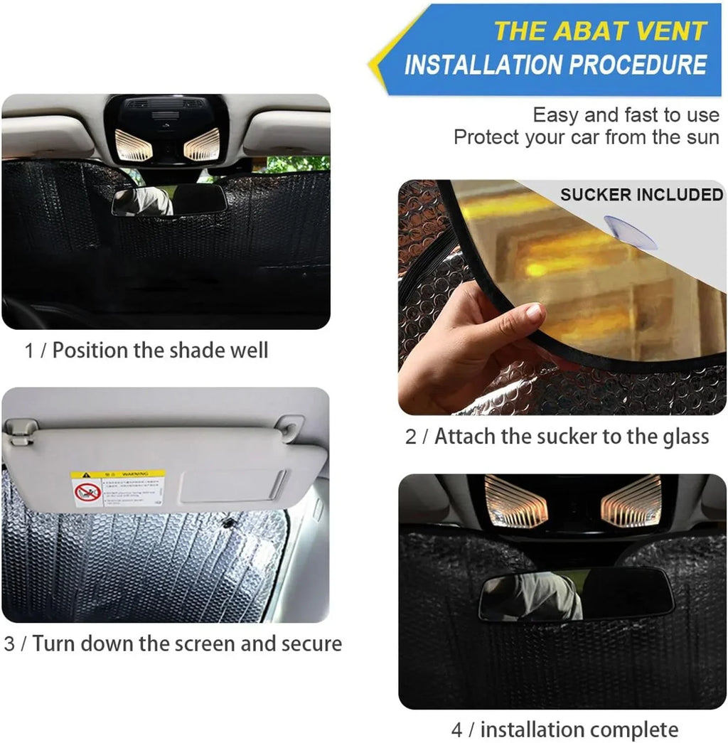 Accessories Cars,SUVs,Trucks-55×27.6in Visor and Shade,oldable Protect Wellsay Car Cool UV Blocks Protector Landscape Rays for Sun to Sunshade Old Windshield Paris Keep