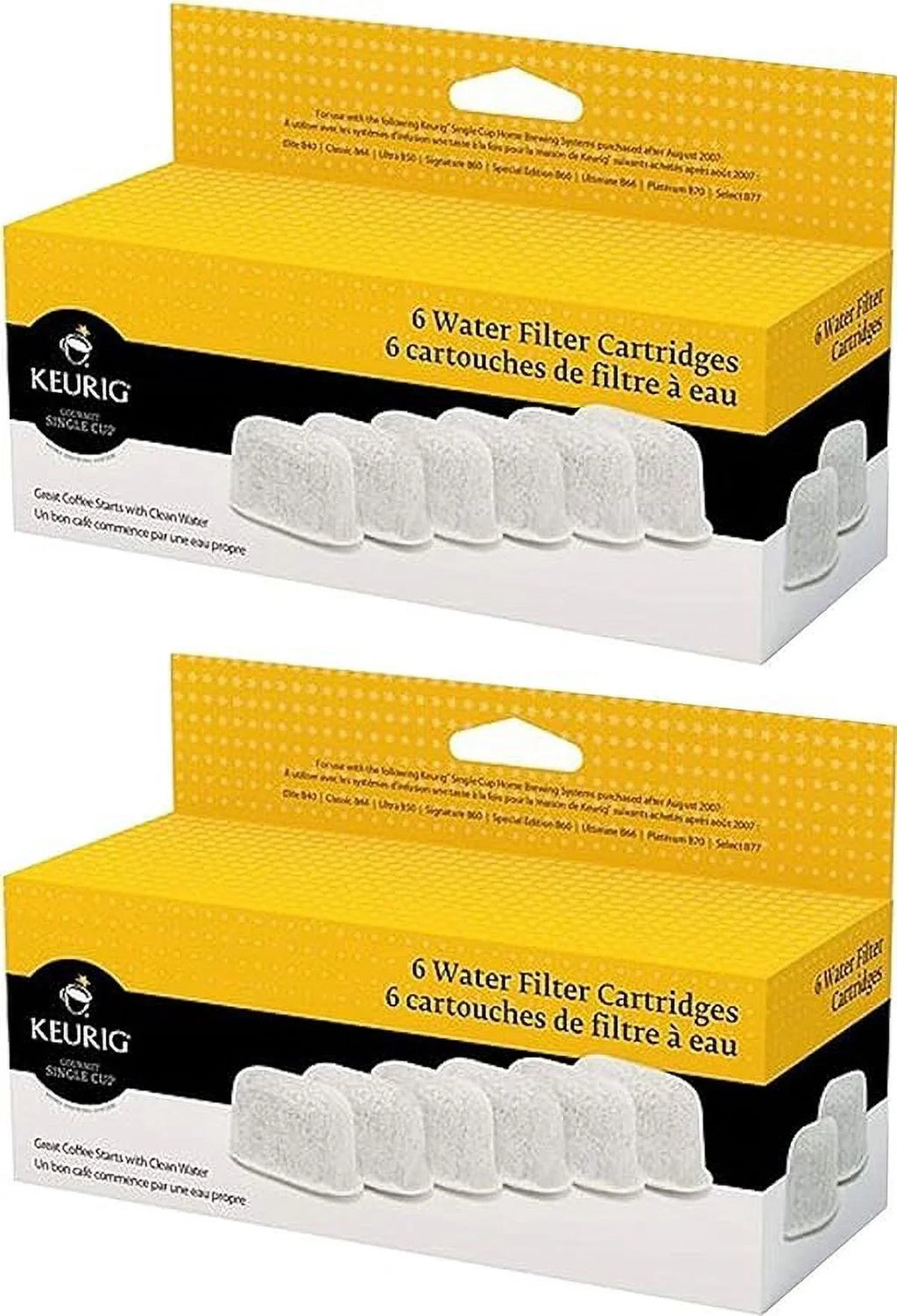 filters) Cartridges Filter Keurig Six (12 liquid