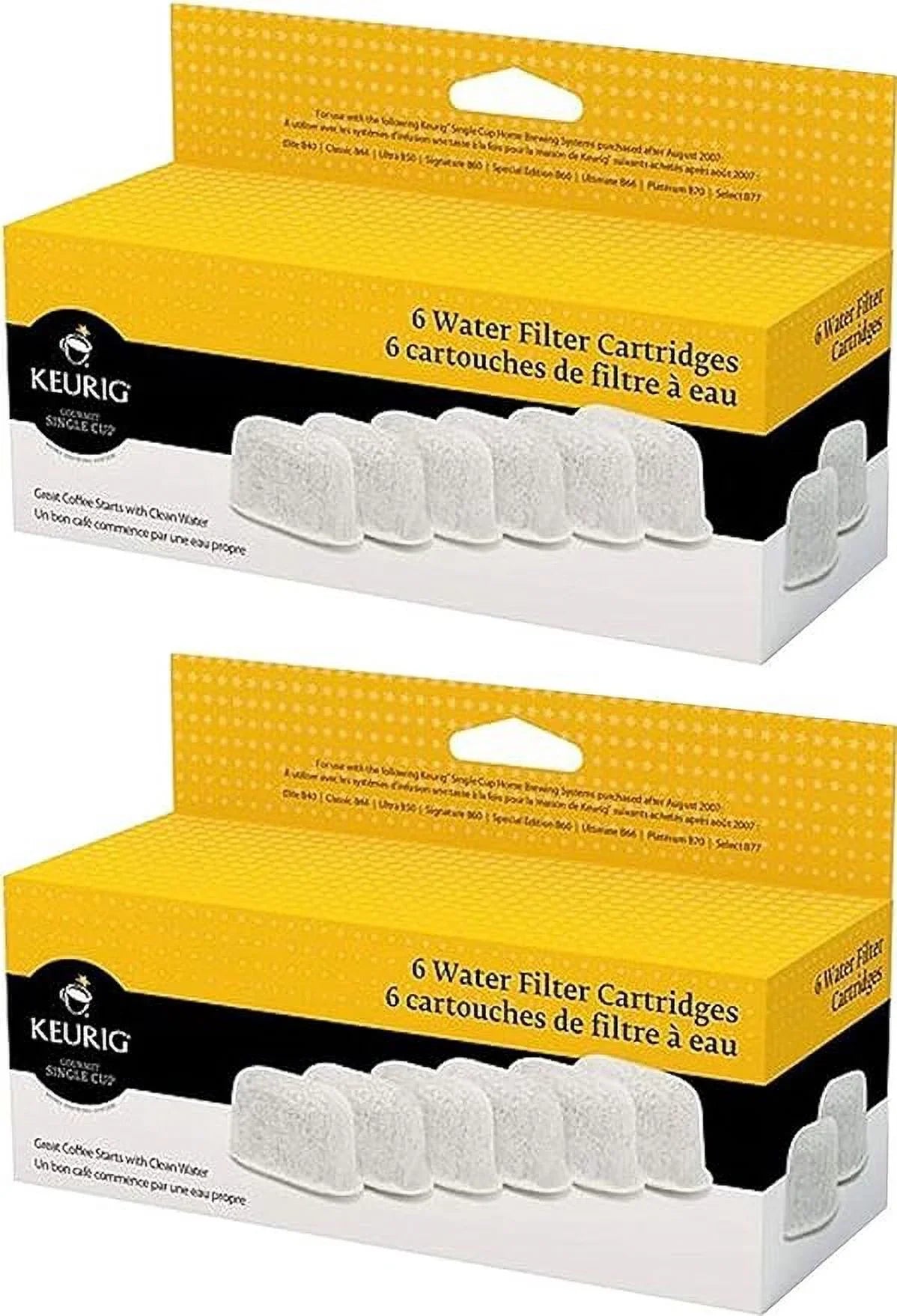 filters) Cartridges Filter Keurig Six (12 liquid