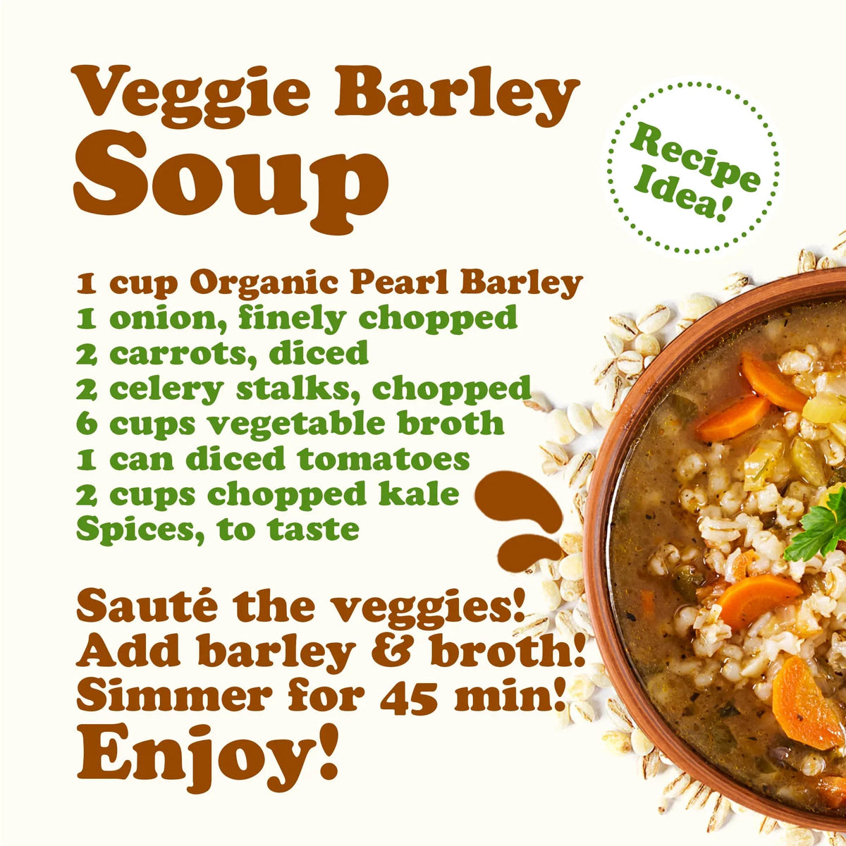 Food to 6 Organic Raw, Live Vegan — Non-GMO, — Barley, by Pounds Kosher, Pearl