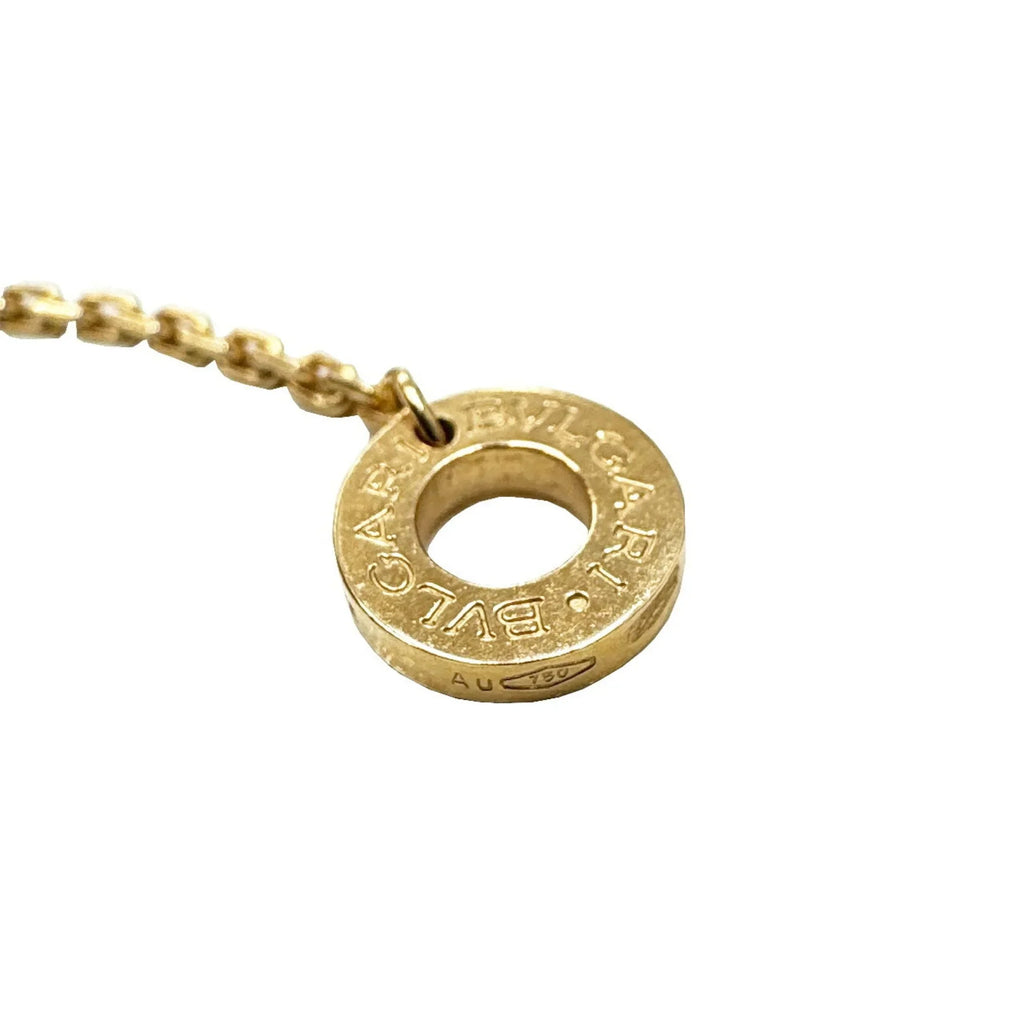 Pendant BVLGARI Ladies Pink Bvlgari Diva Dream (Good) Malachite Necklace Diamond K18PG Pre-Owned 7.3g D0.28ct Gold