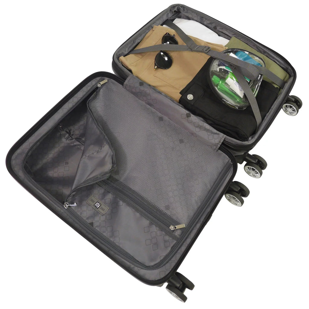 Wheels, Luggage, 26 Hardshell Set Spinner Impulse and 3 with Inch, Suitcase Ombre 31 Rolling 22, Piece Blue