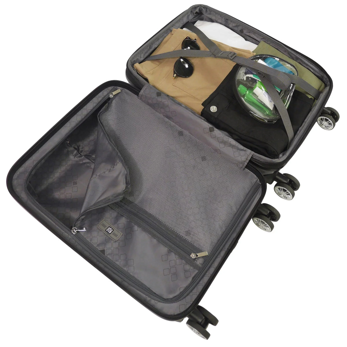 Wheels, Luggage, 26 Hardshell Set Spinner Impulse and 3 with Inch, Suitcase Ombre 31 Rolling 22, Piece Blue