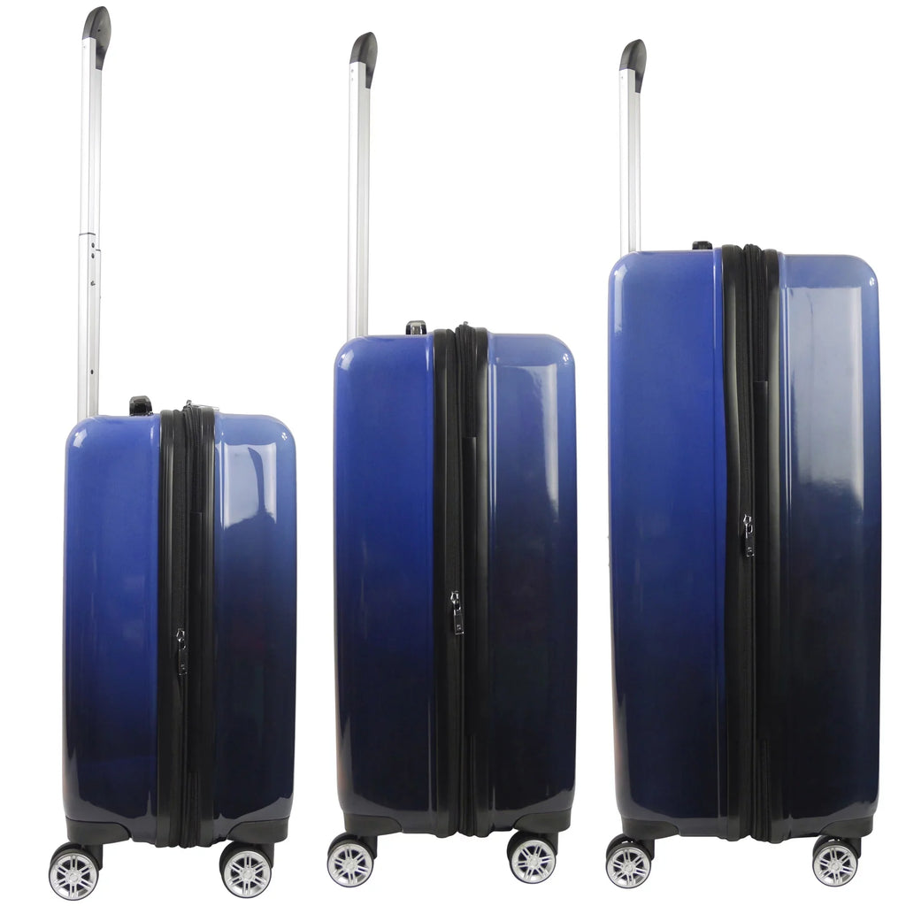 Wheels, Luggage, 26 Hardshell Set Spinner Impulse and 3 with Inch, Suitcase Ombre 31 Rolling 22, Piece Blue