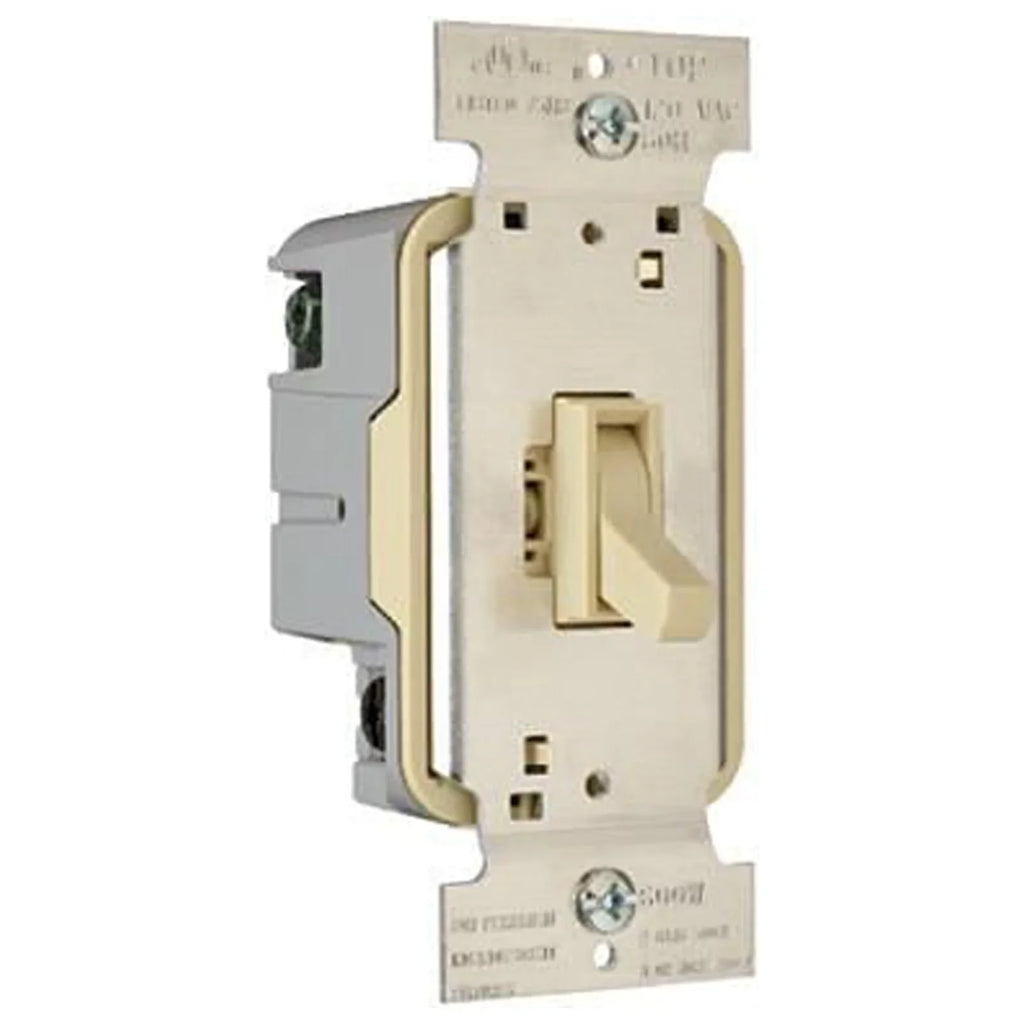 Seymour 3-Way Dimmer & T603IV Legrand Toggle 1 - Pass Switch 600-Watt Quantity Ivory