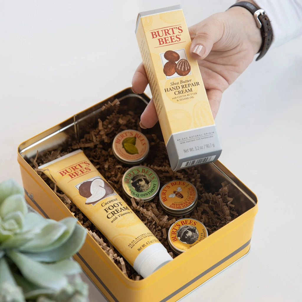 Cream Cuticle Res-Q Cream, Classics in Cream 6 and Products Salve, Tin Bees Burt's Lip Balm, Giftable Hand Set, Foot Ointment, Gift Hand Repair