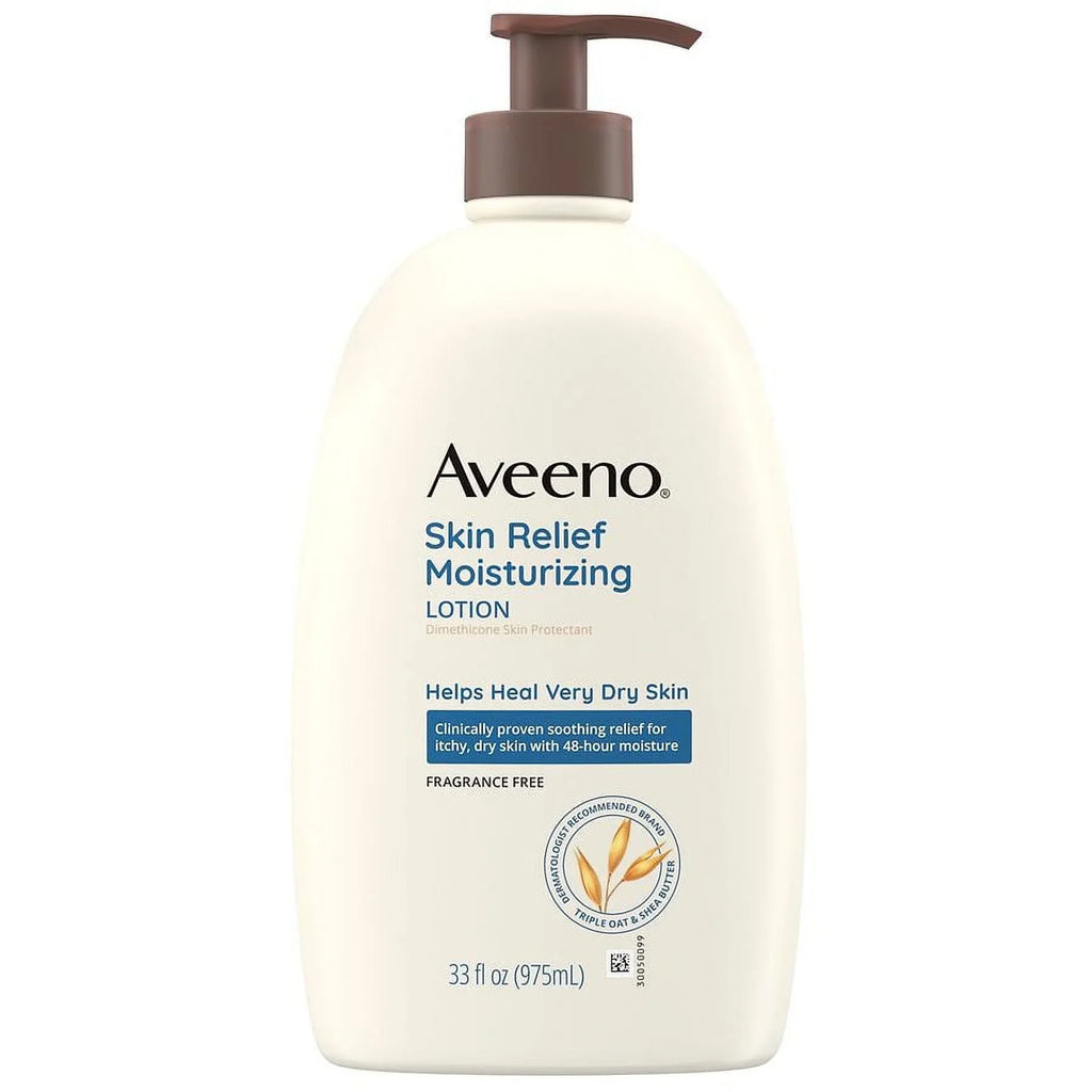 Lotion Skin fl Dry Skin 33.0 Relief Aveeno Moisturizing oz Very Fragrance-Free for