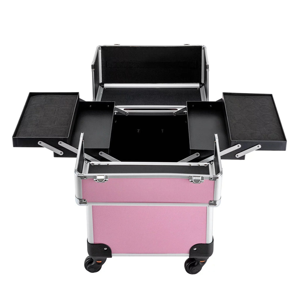 Makeup Train Organizer Makeup Case Trolley Storage Rolling Cosmetic Professional