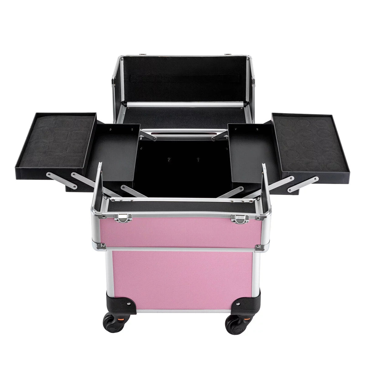 Makeup Train Organizer Makeup Case Trolley Storage Rolling Cosmetic Professional