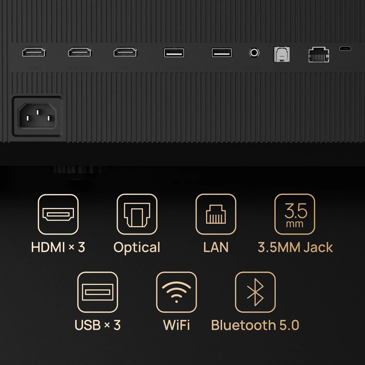 Harman Speakers, Throw Android Short Ultra 4K TV Laser AURA OS XGIMI with Projector Kardon