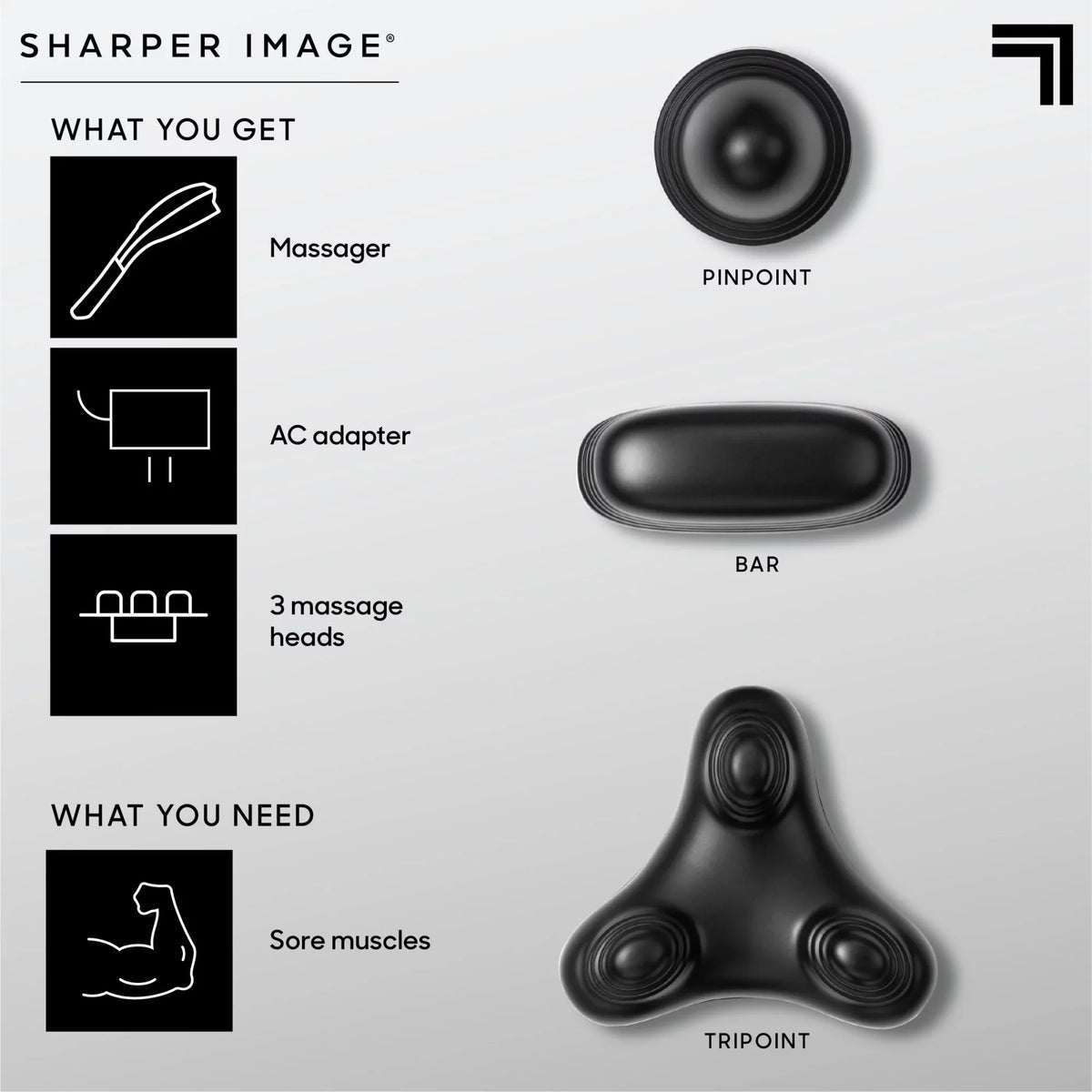 and and with Kneading Interchangeable Back Relaxation and with Sensation, Massage Heads, Soothing Personal Nodes for Heat, Neck Sharper Swappable Massager Image® Calming Deep-Tissue
