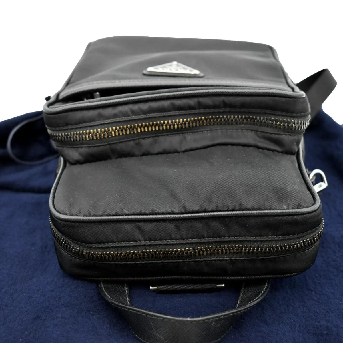PRADA 2vz026 Pre-owned Nylon Black Bag Backpack