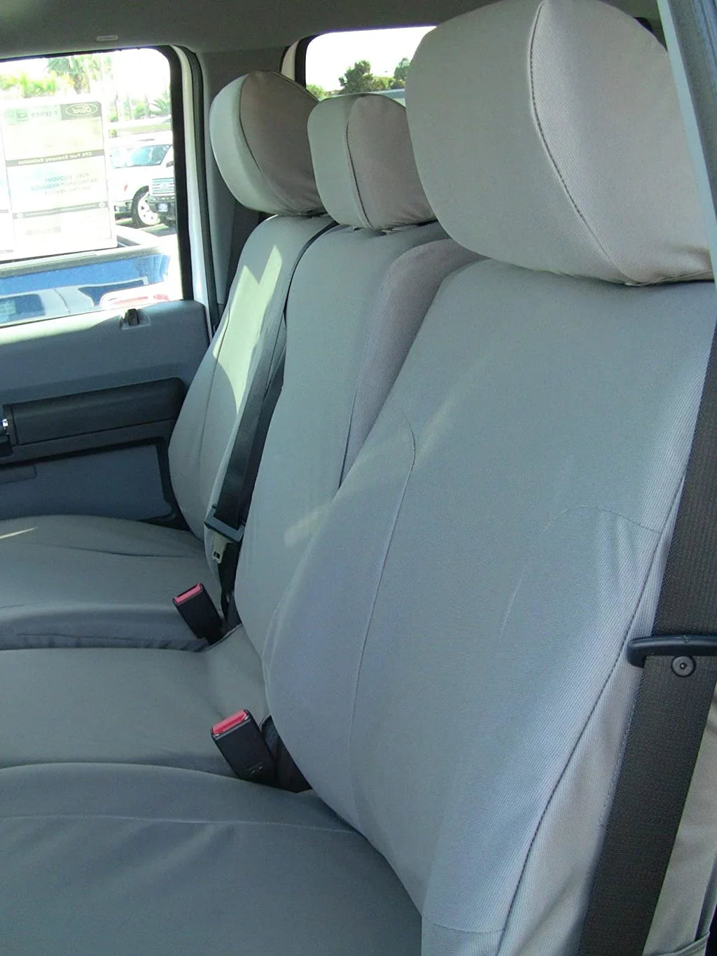 2011-2017 20 in Taupe Bottom Split XL Twill 40/20/40 Console F480 with and F150-F550 Opening Seat Center Opening