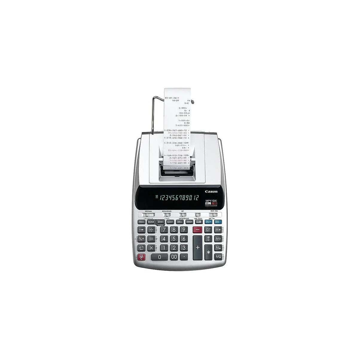 12-Digit Black/Red Ribbon 3.7 Print, Calculator, Lines/Sec Canon MP11DX Printing