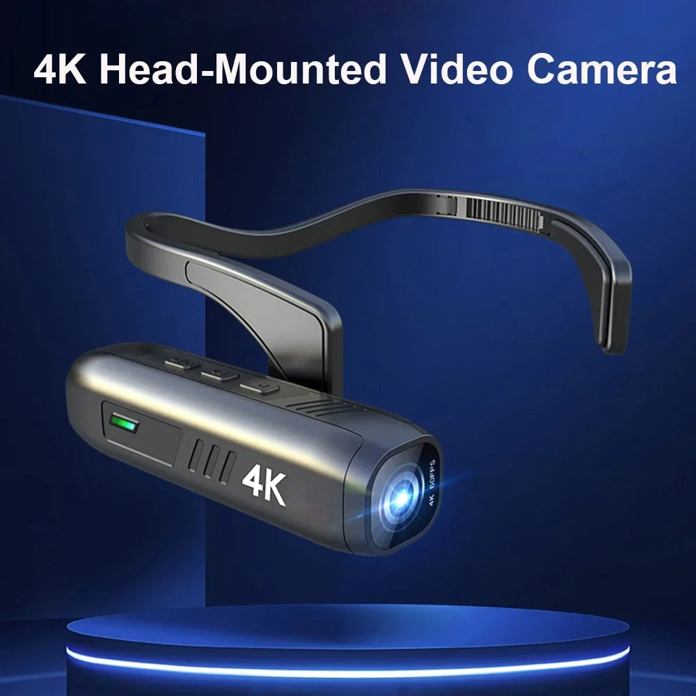 1080P Camera Head Webcam Wearable 4K Camera Camcorder Recorder Vlog Video Hands-Off 60FPS FHD WiFi Andoer EP6 Mounted Camera Camera