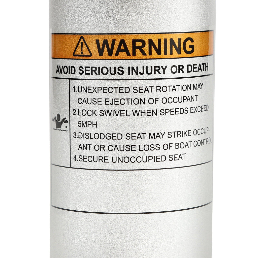 Boat Boat Chair Base Alloy with Seat Pedestal Aluminum Slide Adjustable Height
