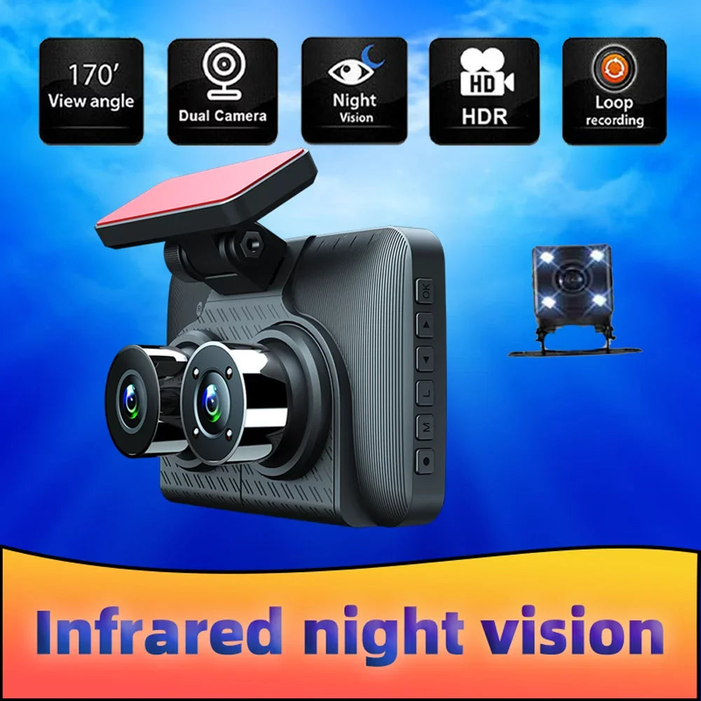 Cam, Car Triple Channel Dash Rearview Recording Camcorder, Mirror Car Clear Video 4in Andoer