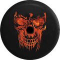 Real 33 Back Wrangler Inch Spare Face Hell 2018 2019 for and Flaming Tire RV JL Camera Jeep Skull Backup Fire Cover