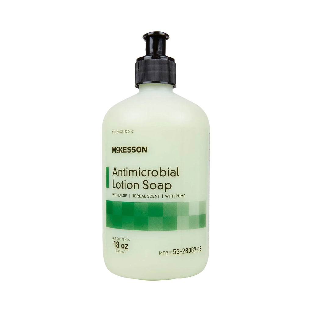 Hand Antimicrobial Scent, 18 McKesson - Ct Lotion 12 oz, Herbal with Aloe Soap