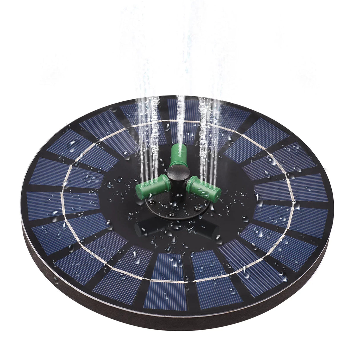 Pond Colorful for Battery Pump Solar Fountain Rotatable Bird With 6W 9 Nozzle Inch Auto-Shut Solar Small Pump Fountain With off Garden RGB Bath