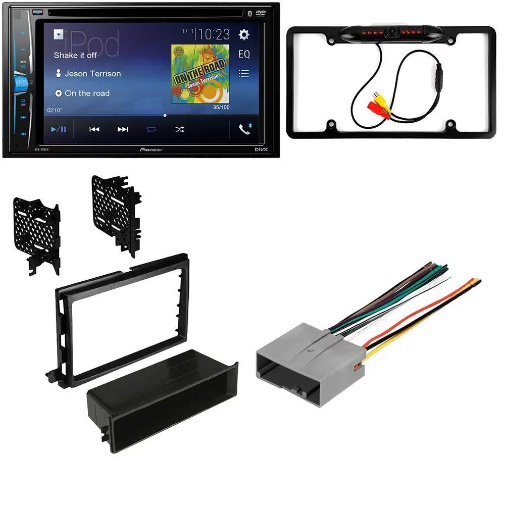 DVD Bundle Touchscreen, Camera, - for Kit and 2005-2007 Bluetooth 500 Car Kit Double Dash / with Stereo Din Backup Installation KIT2551 Multimedia Pioneer