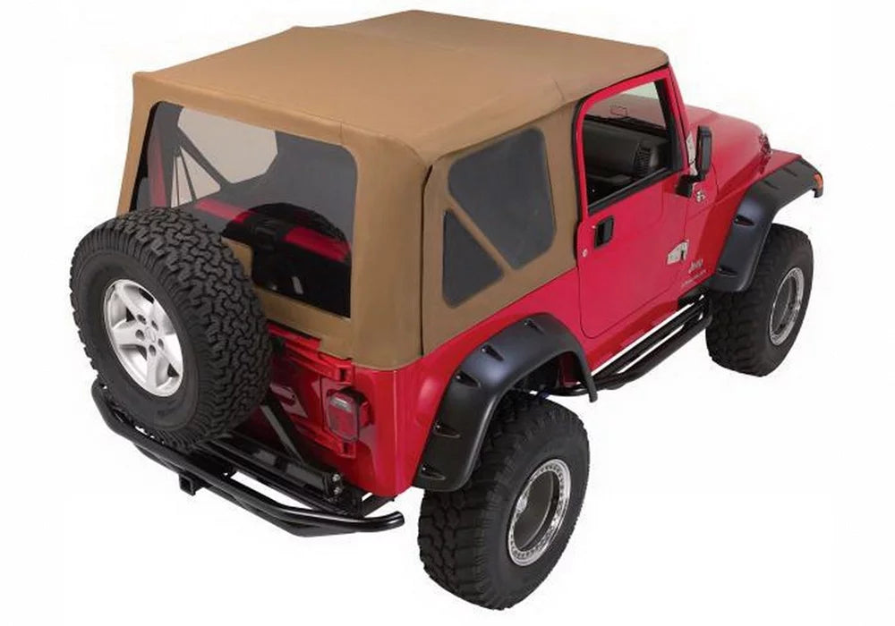 With Spice Kit Upper With 1997-2006 TJ, Complete For Soft Jeep Soft Denim Hardware Doors, Rampage Top Frame RealTruck 68317 Wrangler & by