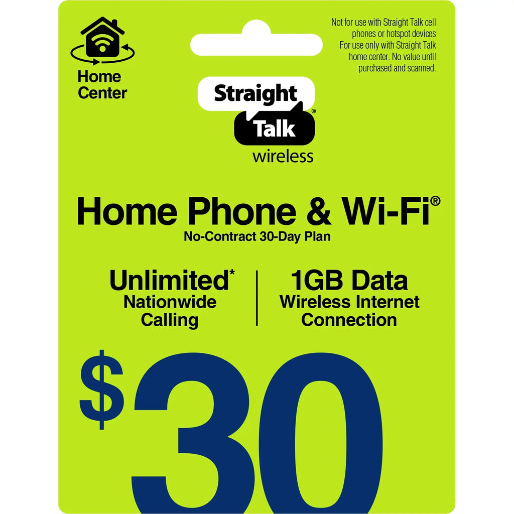 Straight Talk Unlimited Days $30 30 Top Up Home Center Direct Plan